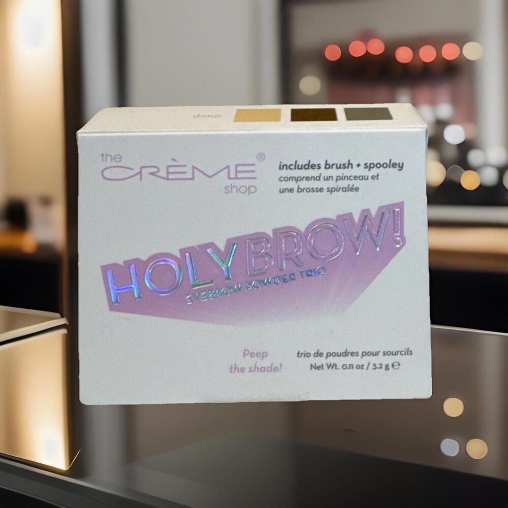 The Creme Shop Holy Brow Eyebrow Powder Trio Shade Deep New In Box